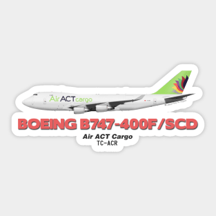 Boeing B747-400F/SCD - Air ACT Cargo Sticker